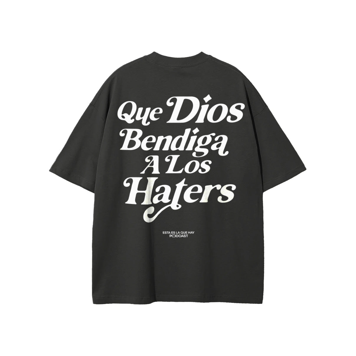 Que Dios Bendiga a Los Haters Oversized T-Shirt